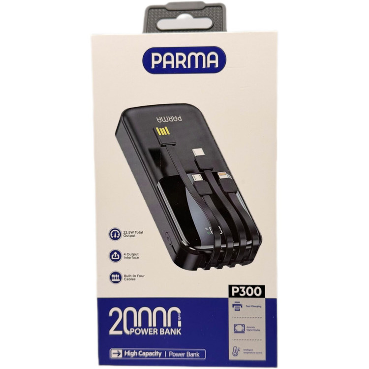 پاوربانک 20 هزار میلی آمپر پارما مدل P300