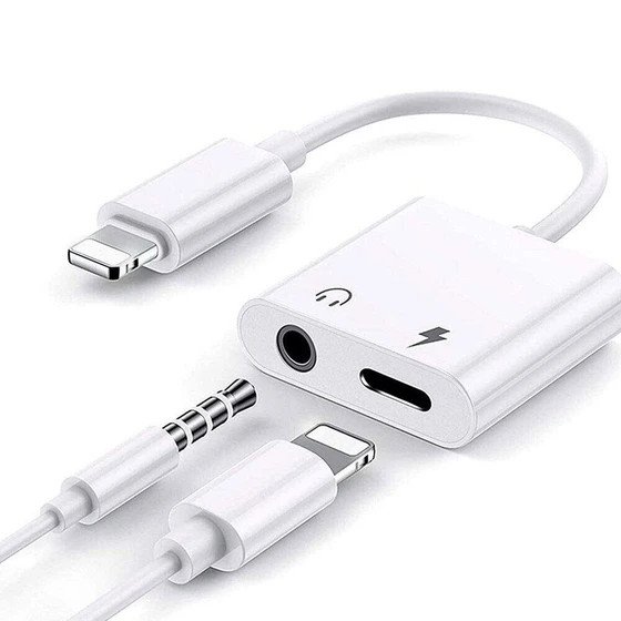 مبدل لایتنینگ به جک 3.5 میلی متری و درگاه لایتنینگ