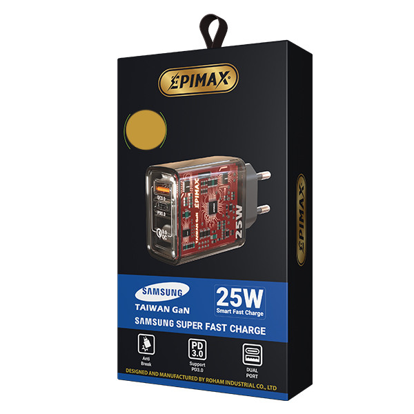 شارژر دیواری 25 وات اپی مکس مدل EU-150