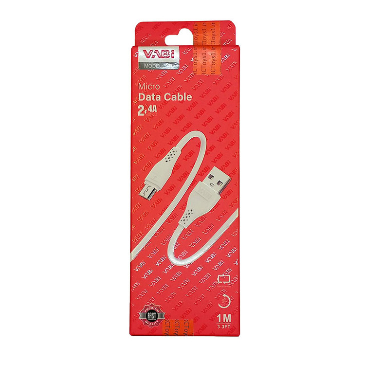 کابل شارژ USB به MicroUSB وابی مدل CA1 طول 1متر