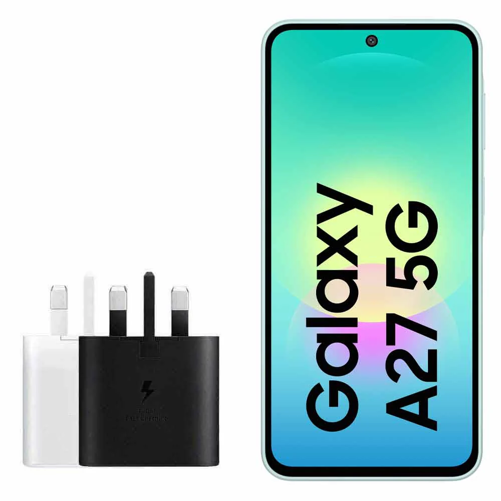 گوشی موبایل سامسونگ مدل Galaxy A27 دو سیم کارت ظرفیت 128 گیگابایت و رم 8 گیگابایت - ویتنام + به همراه شارژر 25 وات