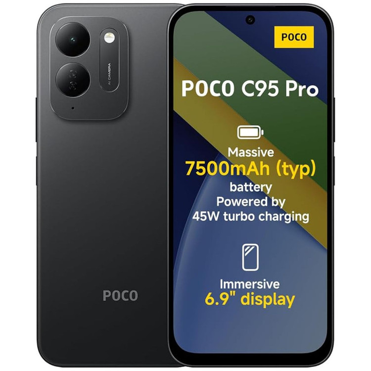 گوشی موبایل شیائومی مدل Poco C95 Pro دو سیم کارت ظرفیت 256 گیگابایت و رم 8 گیگابایت - گلوبال